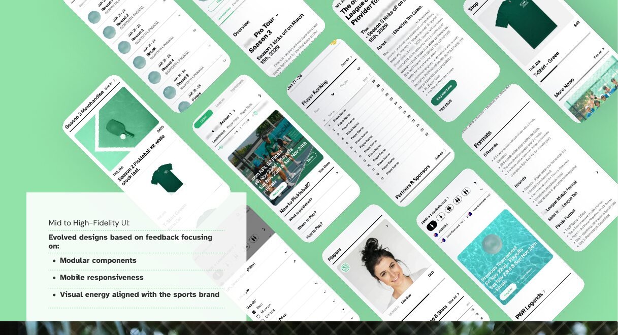 Community Sports Platform redesign